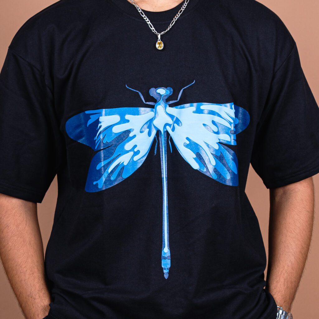 Blue Dragonfly Oversized T-Shirt